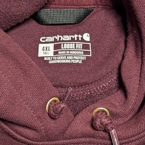 Carhartt Maroon Loose Fit Hoodie